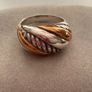 Brighton Tapered Band Ring in Gold and Silver